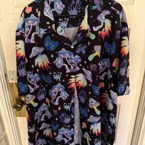 Mens mushroom button up 2xl